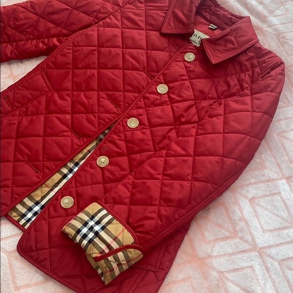 Burberry red Jacket Quilted